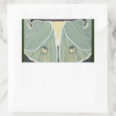 Luna Moth Digital Painting Accent Pillow Rechteckiger Aufkleber (Tasche)