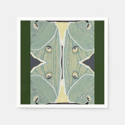 Luna Moth Digital Painting Serviette (Vorderseite)