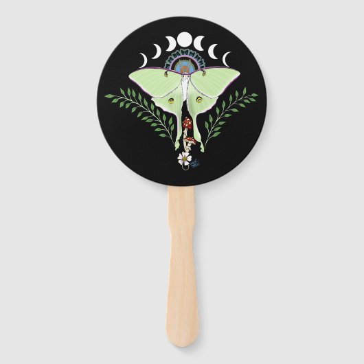 Luna Moth Fächer (Vorderseite)