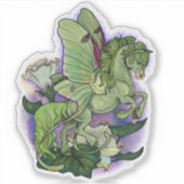 Luna Moth Fairy Horse Aufkleber (Vorderseite)