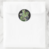 Luna Moth Fairy Horse Classic Round Sticker (Tasche)