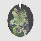 Luna Moth Fairy Horse Pegasus Ornament (Vorderseite)
