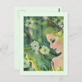 Luna moth fee Art von Renee Lavoie Postkarte (Vorne/Hinten)