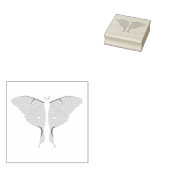 Luna Moth Gummistempel (Stempel)
