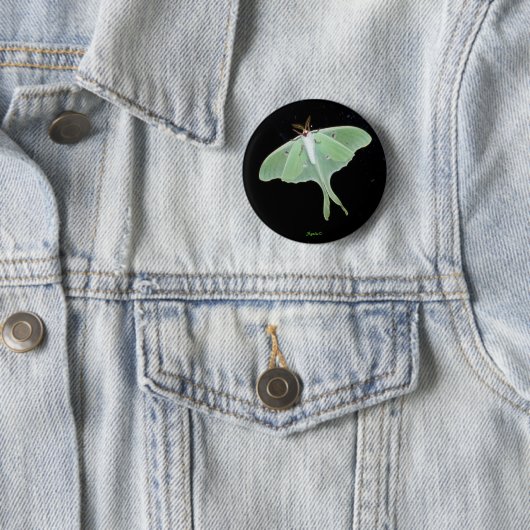 Luna Moth Insect Button (Beispiel)