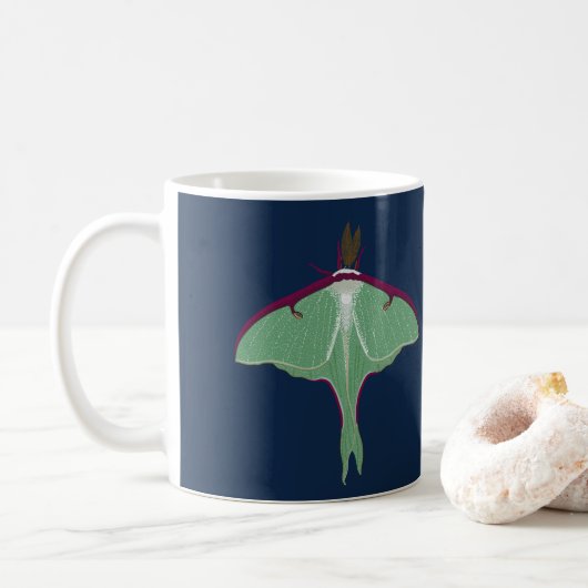 Luna Moth Kaffeetasse (Mit Donut)