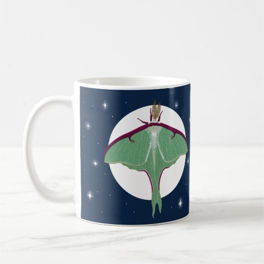 Luna Moth Kaffeetasse (Links)