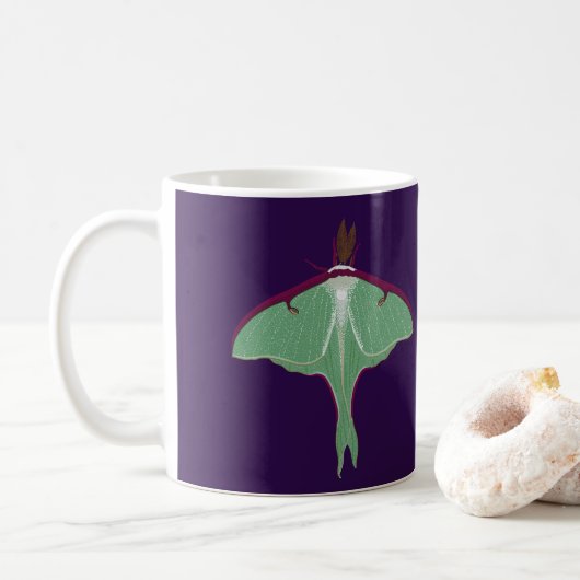 Luna Moth Kaffeetasse (Mit Donut)