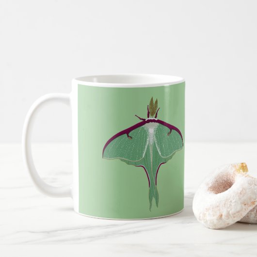 Luna Moth Kaffeetasse (Mit Donut)