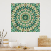 Luna Moth Kaleidoskop Art Print Poster (Küche)