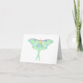 Luna Moth Karte (Vorderseite)