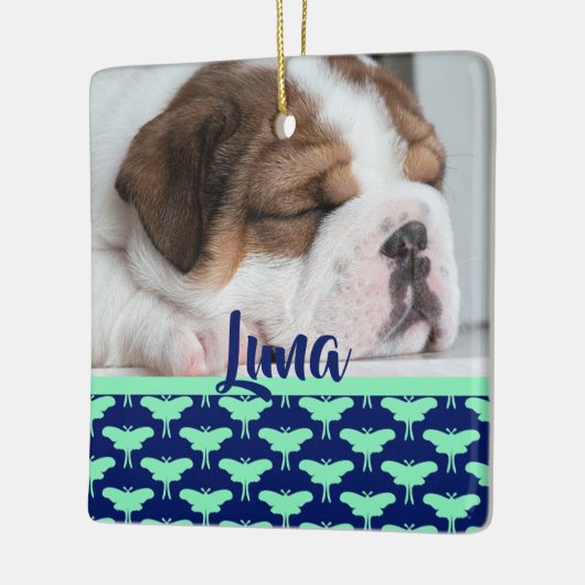 Luna Moth Keramikornament (Links)