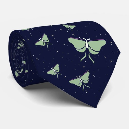 Luna Moth Krawatte (Gerollt)