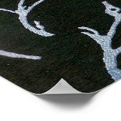 Luna Moth Lit von Glühwürmchen Poster (Ecke)