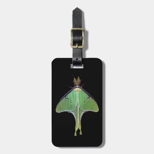 Luna Moth Luggage Tag Gepäckanhänger (Vorderseite vertikal)
