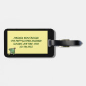 Luna Moth Luggage Tag Gepäckanhänger (Rückseite horizontal)