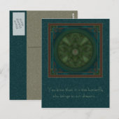 Luna Moth Mandala Postkarte (Vorne/Hinten)