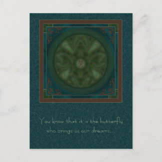 Luna Moth Mandala Postkarte