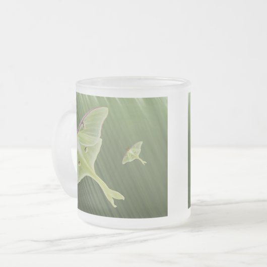 Luna Moth Mattglastasse (Vorderseite Links)