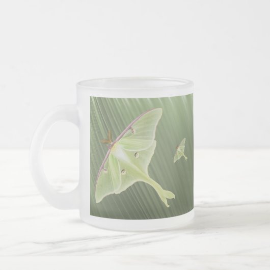 Luna Moth Mattglastasse (Links)