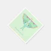 Luna Moth mit Personalisierung Serviette (Ecke)