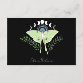 Luna Moth Moon Phases Begleitkarte (Rückseite)