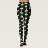 Luna Moth Moon Phases Black Leggings (Rückseite)