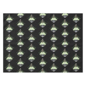 Luna Moth Moon Phases Black Tischdecke (Vorderseite (Horizontal))