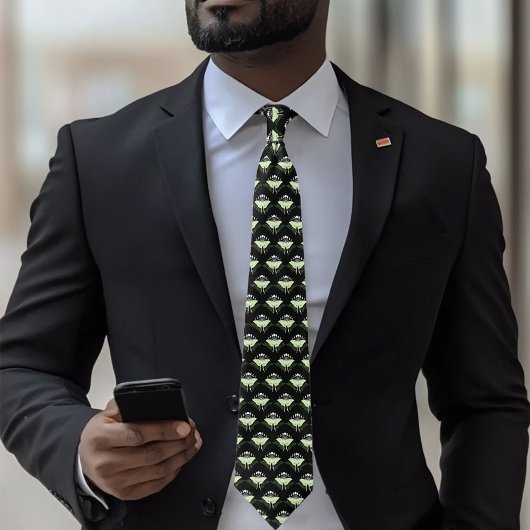 Luna Moth Moon Phases Krawatte