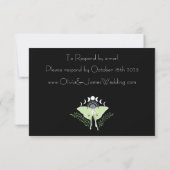 Luna Moth Moon Phases RSVP Karte (Rückseite)