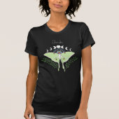 Luna Moth Moon Phases Staggette T-Shirt (Vorderseite)