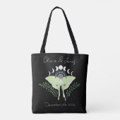 Luna Moth Moon Phases Tasche (Rückseite)