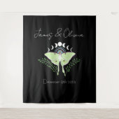 Luna Moth Moon Phases Wandteppich (Vorderseite)