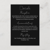 Luna Moth Moon Phases Wedding Begleitkarte (Vorderseite)