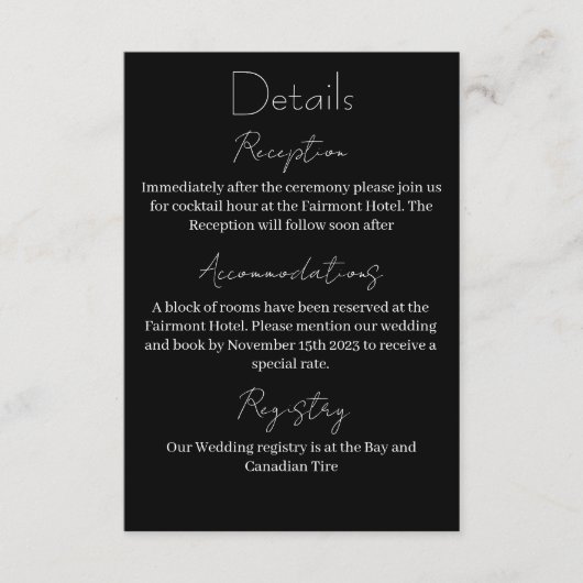 Luna Moth Moon Phases Wedding Begleitkarte (Vorderseite)