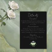 Luna Moth Moon Phases Wedding Begleitkarte