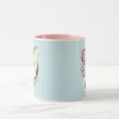 Luna Moth Moon White Cat Green Tasse (Zentrum)