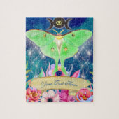 Luna Moth Mystical Night Journey Puzzle (Vertikal)
