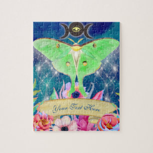 Luna Moth Mystical Night Journey Puzzle