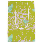 Luna Moth on Lime Mittlere Geschenktüte (Rückseite)