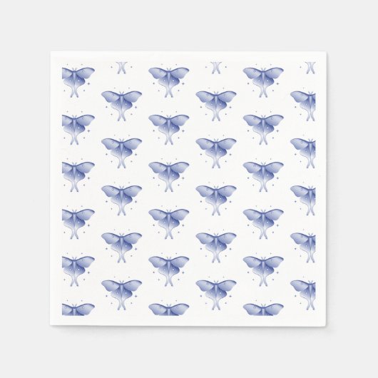 Luna Moth Pattern Party Napkins Serviette (Vorderseite)
