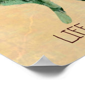 Luna Moth Print Life ist Veränderung Poster (Ecke)