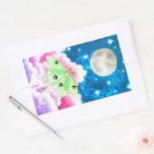 Luna Moth Rechteckiger Aufkleber (Umschlag)