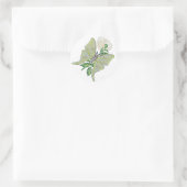 Luna Moth Runder Aufkleber (Tasche)