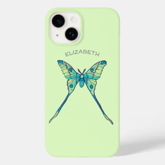 Luna-Moth-Schmetterling-Insektengrün Case-Mate iPhone 14 Hülle