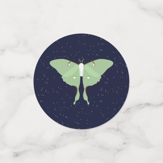Luna Moth - Tischkonfetti Konfetti (Klein Vorderseite)