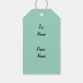 Luna Moth Triple Moon auf schwarz Geschenkanhänger (Rückseite)