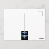 Luna Moth Triple Moon denkt an Sie Postkarte (Rückseite)