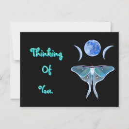 Luna Moth Triple Moon denkt an Sie Postkarte