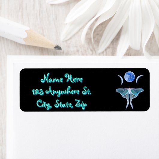 Luna Moth Triple Moon Individuelle Name (Insitu)